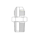 1KT - JIS METRIC (KOMATSU) MALE X BSPT MALE NIPPLE