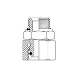 BPM-DHFX - BSPP Male x DIN Metric Heavy Female Swivel