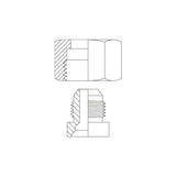 JCM-JCFS - JIC Male x JIC Female Expander/Reducer (Nut + Insert)