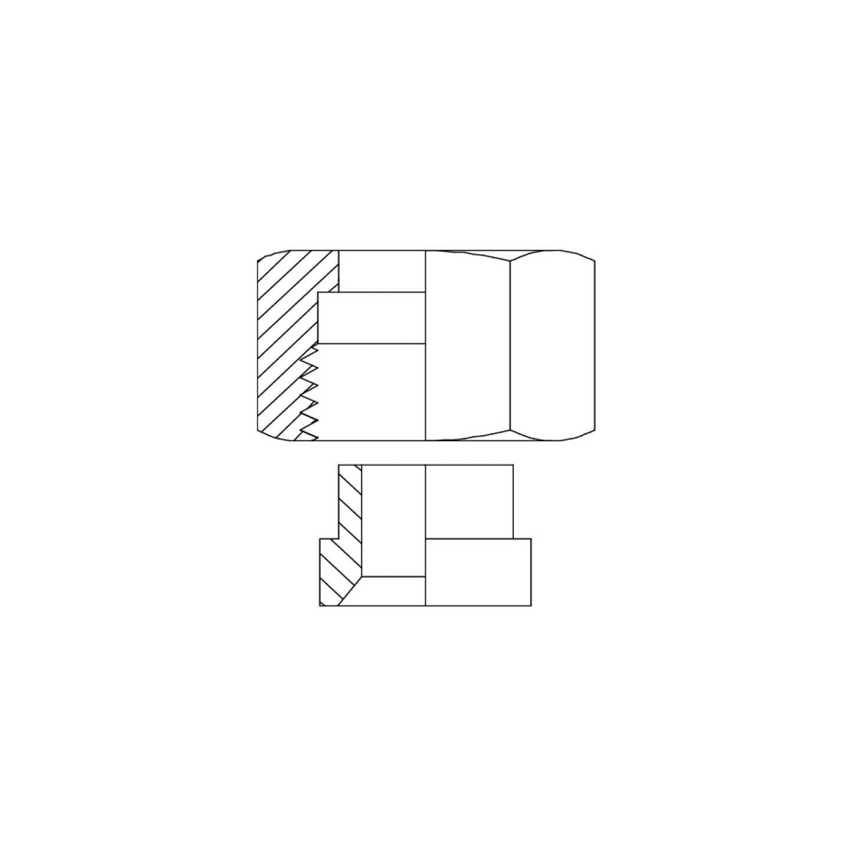 JIC Female Tube Nut & Sleeve | Hydraulic Fittings