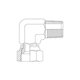 2NJ9 - NPT MALE X JIC FEMALE SWIVEL 90DEG ELBOW