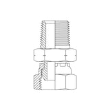2NU - NPT MALE X NPSM FEMALE SWIVEL UNION