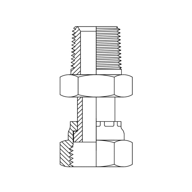 BSPT Male x ORFS Female Swivel Adaptor