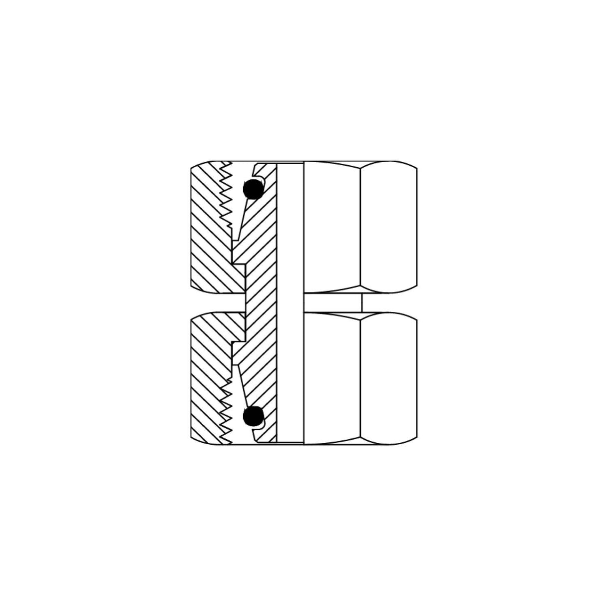 3C - METRIC DKL FEMALE SWIVEL X METRIC DKL FEMALE SWIVEL UNION