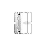 3C - METRIC DKL FEMALE SWIVEL X METRIC DKL FEMALE SWIVEL UNION