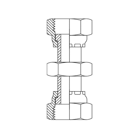 ORFS Female Swivel × Female Swivel | Hydraulic Adaptor | Tas Hose