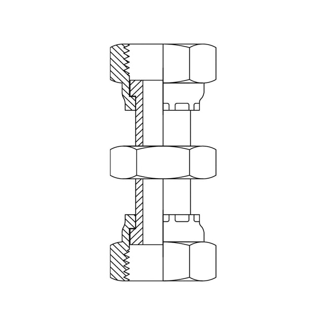 ORFS Female Swivel × Female Swivel | Hydraulic Adaptor | Tas Hose