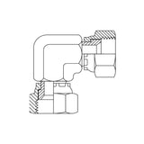 3J9 - JIC FEMALE SWIVEL X JIC FEMALE SWIVEL 90DEG ELBOW