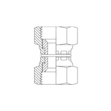 JCFX-JCFX - JIC Female Swivel x JIC Female Swivel