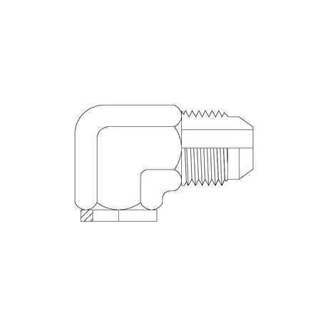 JIC Male × Tube Weld 90° Elbow | Hydraulic Adaptor | Tas Hose