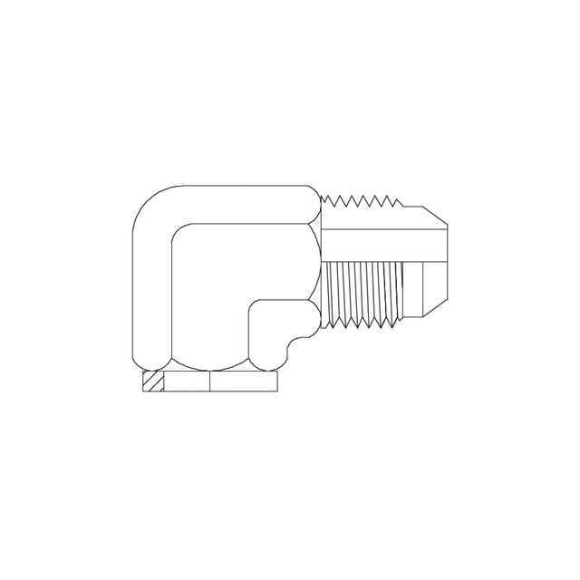 JIC Male × Tube Weld 90° Elbow | Hydraulic Adaptor | Tas Hose