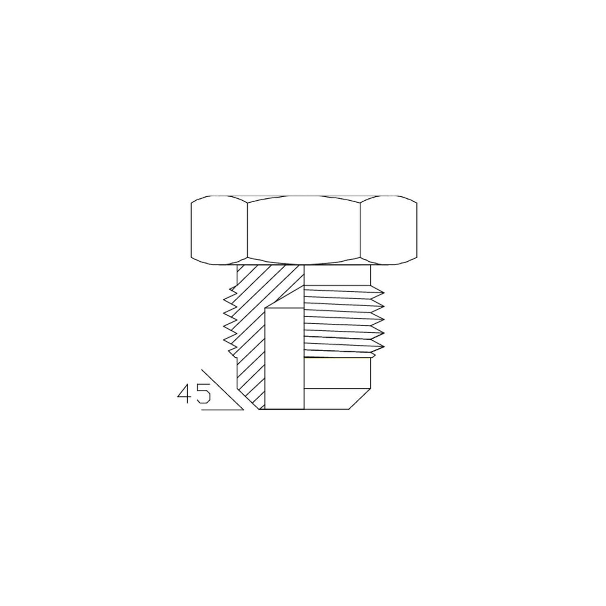 4P - SAE 45DEG MALE PLUG