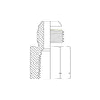 JIC Male × NPT Fixed Female | Hydraulic Adaptor