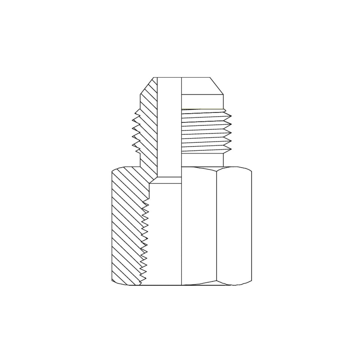 JCM-BTF - JIC Male x BSPT Fixed Female