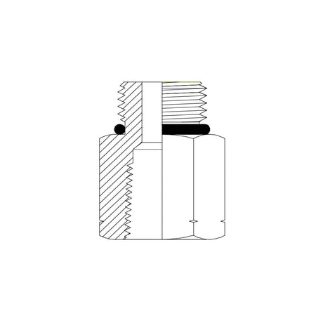 UNM-NPF – UNO Male × NPT Fixed Female | Hydraulic Adaptor | Tas Hose