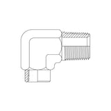 BTM-BTF90 - BSPT Male x BSPT Fixed Female 90° Elbow