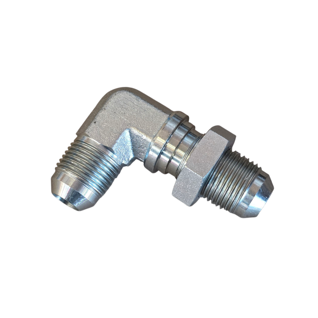 6J9 - JIC MALE BULKHEAD X JIC MALE 90DEG ELBOW
