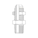 6JT - JIC MALE BULKHEAD X BSPT MALE