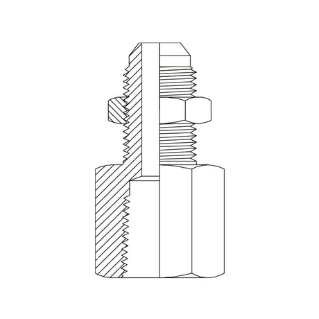 JIC Male Bulkhead × BSPT Fixed Female