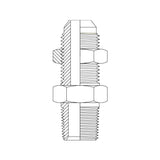 JIC Male Bulkhead × BSPP Male | Hydraulic Adaptor