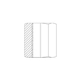 7T-H - BSPT FEMALE X BSPT FEMALE SOCKET (FULL LENGTH HEX)