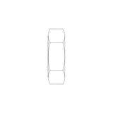 8F - ORFS BULKHEAD NUT