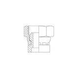 9BW - BSPP FEMALE X TUBE WELD