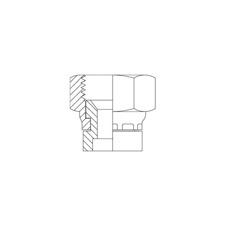 JIC Male to JIC Male Bulkhead to JIC Male Run Tee Hydraulic Adaptors