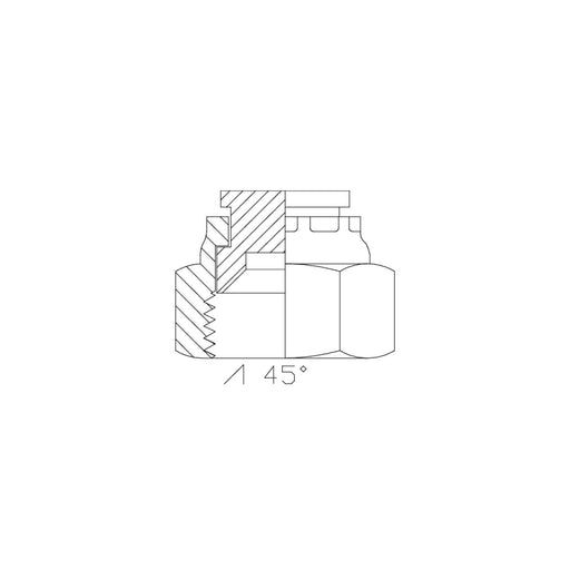 JIC Male to JIC Male Bulkhead to JIC Male Run Tee Hydraulic Adaptors