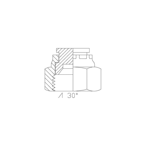 JIC Male to JIC Male Bulkhead to JIC Male Run Tee Hydraulic Adaptors