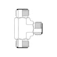 ORFS Male Tee | Hydraulic Adaptor | Tas Hose