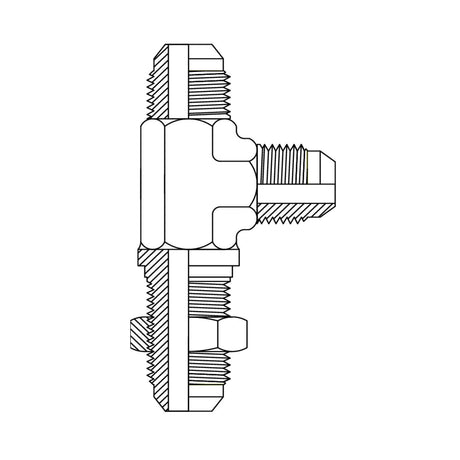 Metric Light Male to Male Bulkhead 90 Degree.
