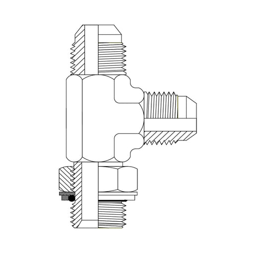 Metric Light Male to Male Bulkhead 90 Degree.