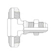 JIC Male Tee | Hydraulic Adaptor