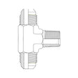 Metric Light Male to Male Bulkhead 90 Degree.