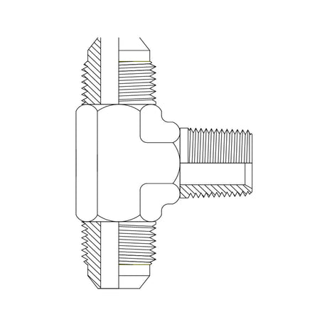 Metric Light Male to Male Bulkhead 90 Degree.