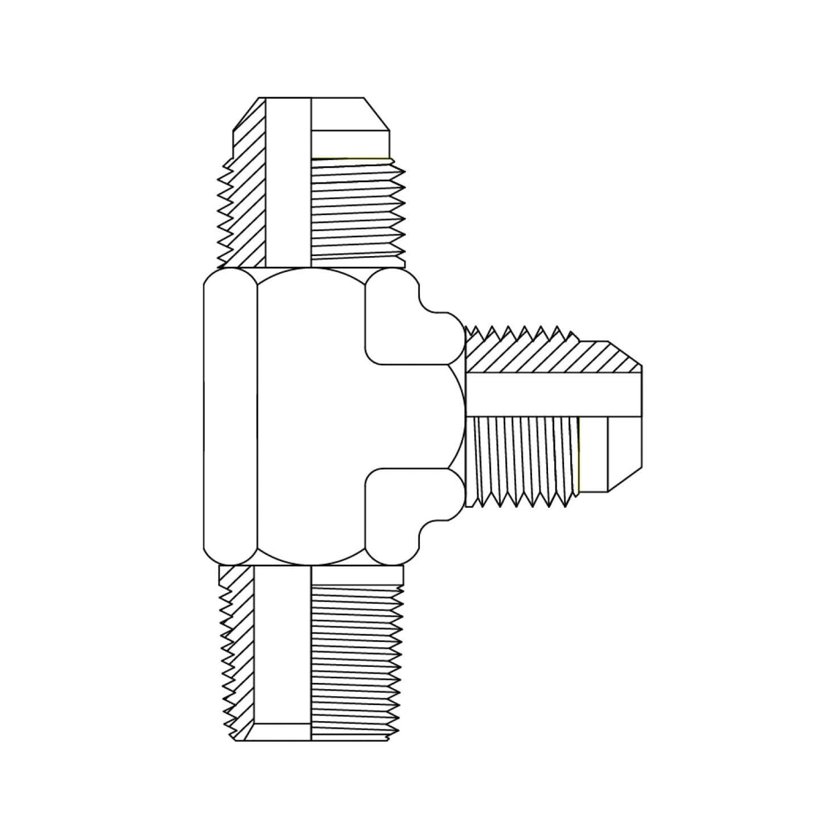 Metric Light Male to Male Bulkhead 90 Degree.