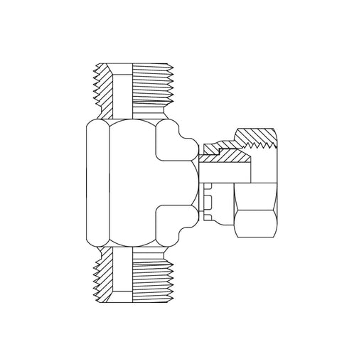 Metric Light Male to Male Bulkhead 90 Degree.