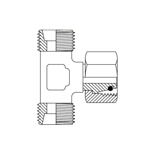 Metric Heavy Male to Male Bulkhead 90 Degree.