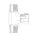 Metric Light Male to Female to Male Run Tee Adaptor.