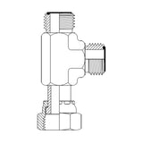 JIC Male to JIC Female Swivel to JIC Male Run Tee Hydraulic Adaptors