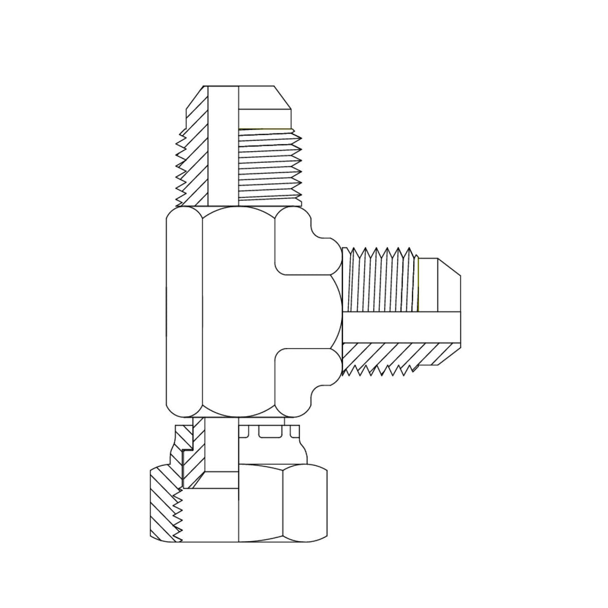JIC MALE - UNO MALE HEX NIPPLE - Hydraulic Adaptor