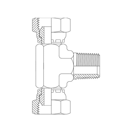 JIC MALE - UNO MALE HEX NIPPLE - Hydraulic Adaptor
