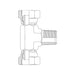 JIC MALE - UNO MALE HEX NIPPLE - Hydraulic Adaptor