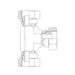 JIC MALE - UNO MALE HEX NIPPLE - Hydraulic Adaptor