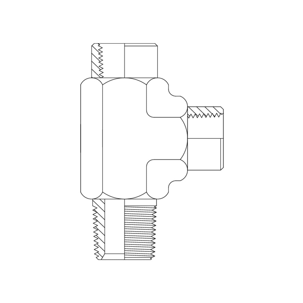 JIC MALE - UNO MALE HEX NIPPLE - Hydraulic Adaptor