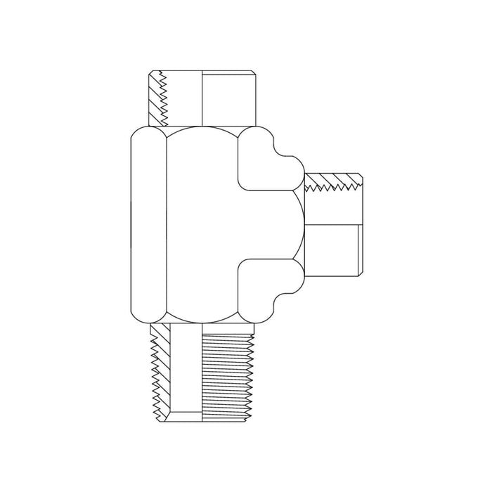 JIC MALE - UNO MALE HEX NIPPLE - Hydraulic Adaptor