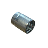 Side View of Vitillo compact hose two-piece crimp ferrule for R1 R16 1SN and R17 hydraulic hoses such as Alpi3300 made from zinc-plated steel