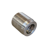 Side View of Continental B2 style two-piece crimp ferrule for 1 wire and 2 wire hydraulic hoses made from zinc-plated steel