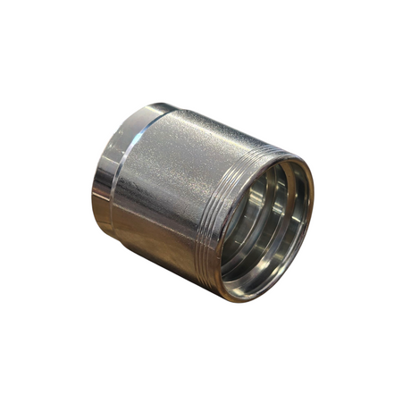 Side View of 4-wire spiral non-skive crimp ferrule for hydraulic hose compatible with Vitillo Everest 4000 5000 4C6000 and Teknospir 4SP